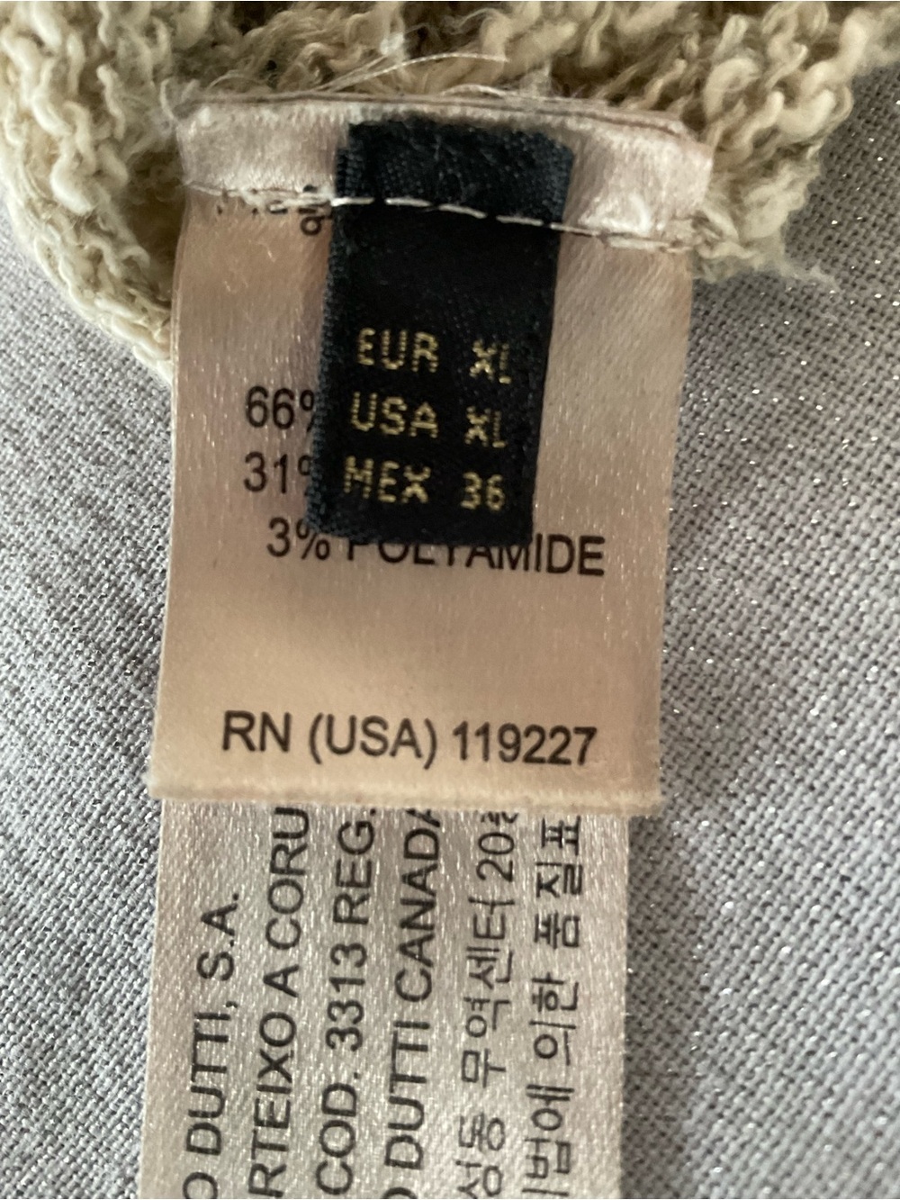 Massimo Dutti Linen Blend Open Knit Sweater Beige XL Spain - Picture 5 of 9